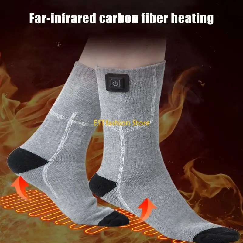 Y5GC Winter Warm Battery Powered Thermal Electric Heated Socks for Outdoor Sports