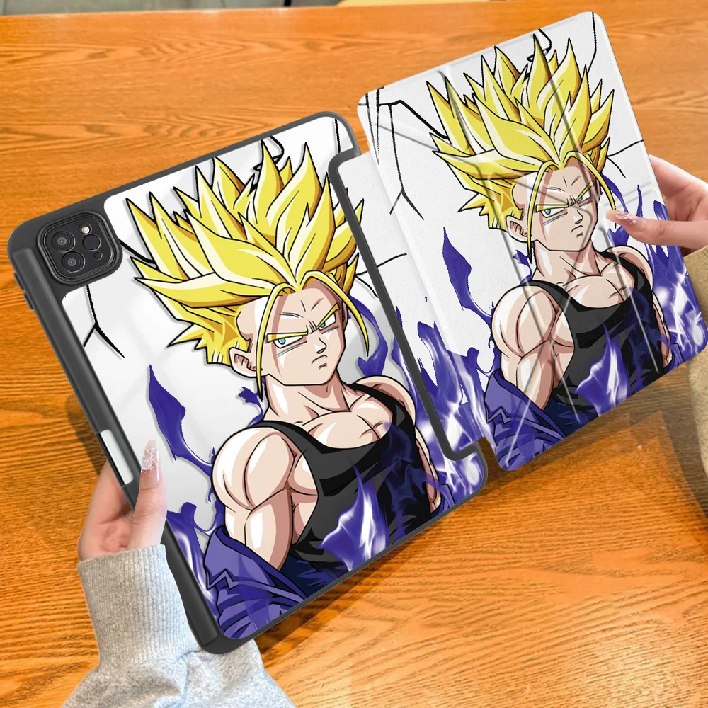 Tablet Case For iPad Pro M4 13 2025 2026 12th 9th 10th Gen Air 8 M2 M3 3 Mini 7 6 5 11th With Pen Slot Cover Japan Dragon Balls