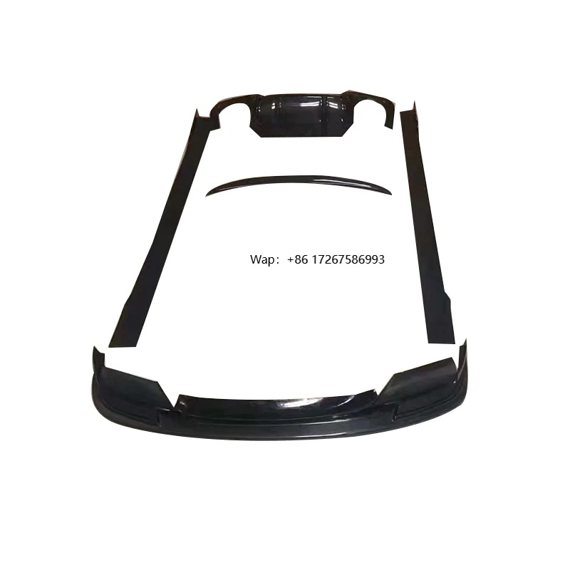 

3D Style Carbon Fiber Front Bumper Lip Side Skirt , Rear Diffuser Rear Spoiler for F10 M5 Carbon Fiber Body Kit 2010-2017