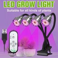LED Plant Grow Lights Full Spectrum Indoor Growth Box Vegetable Seedlings Flowering Fruiting Cultivation Lamp Timing Auto On/Off