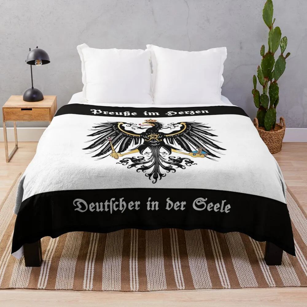 Prussian in heart - German in soul Throw Blanket Decorative Sofas cosplay anime Flannel Fabric Blankets