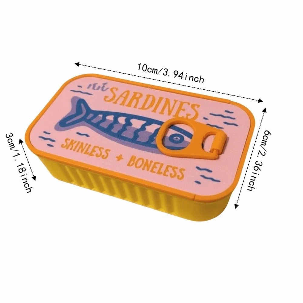 3D-gedruckte Sardinen-Dosen-Schmuckschatulle, multifunktionaler, kreativer Schmuck-Organizer, langlebig, dekorativ – Detail 1