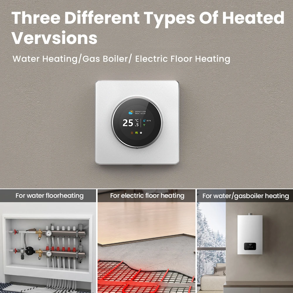 MIUCDA Tuya WiFi Knob Thermostat Smart Temperature Controller Electric Heating Water Gas Boiler Works With Alexa Google Home