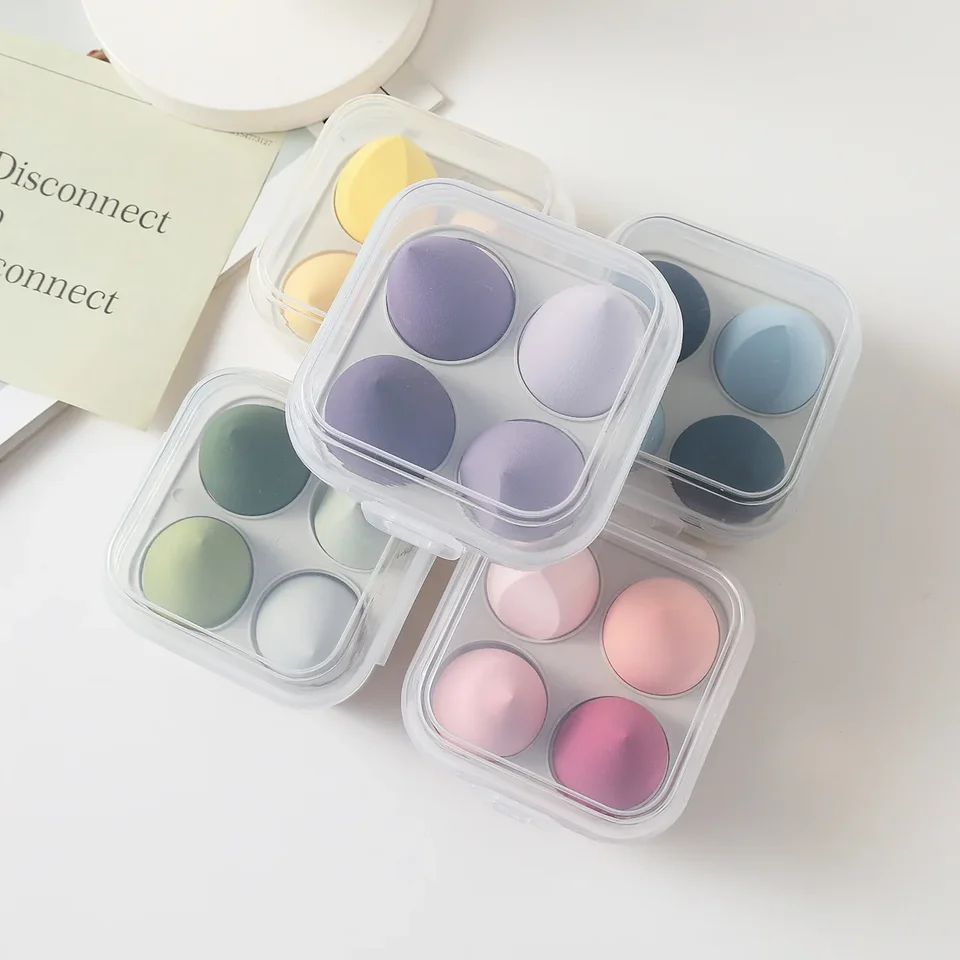 4 Pack Makeup Sponge Blender Set for Women