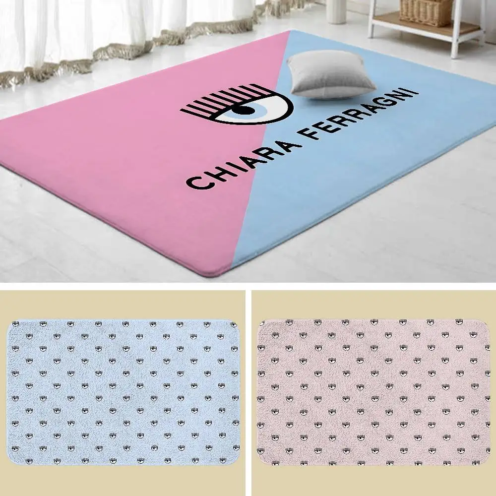 C-Chiara Ferragni Floor Mats Home Laundry Rug Carpet For Living Room Decor Lounge Area Anti-slip Foot Mat Entrance Doormat