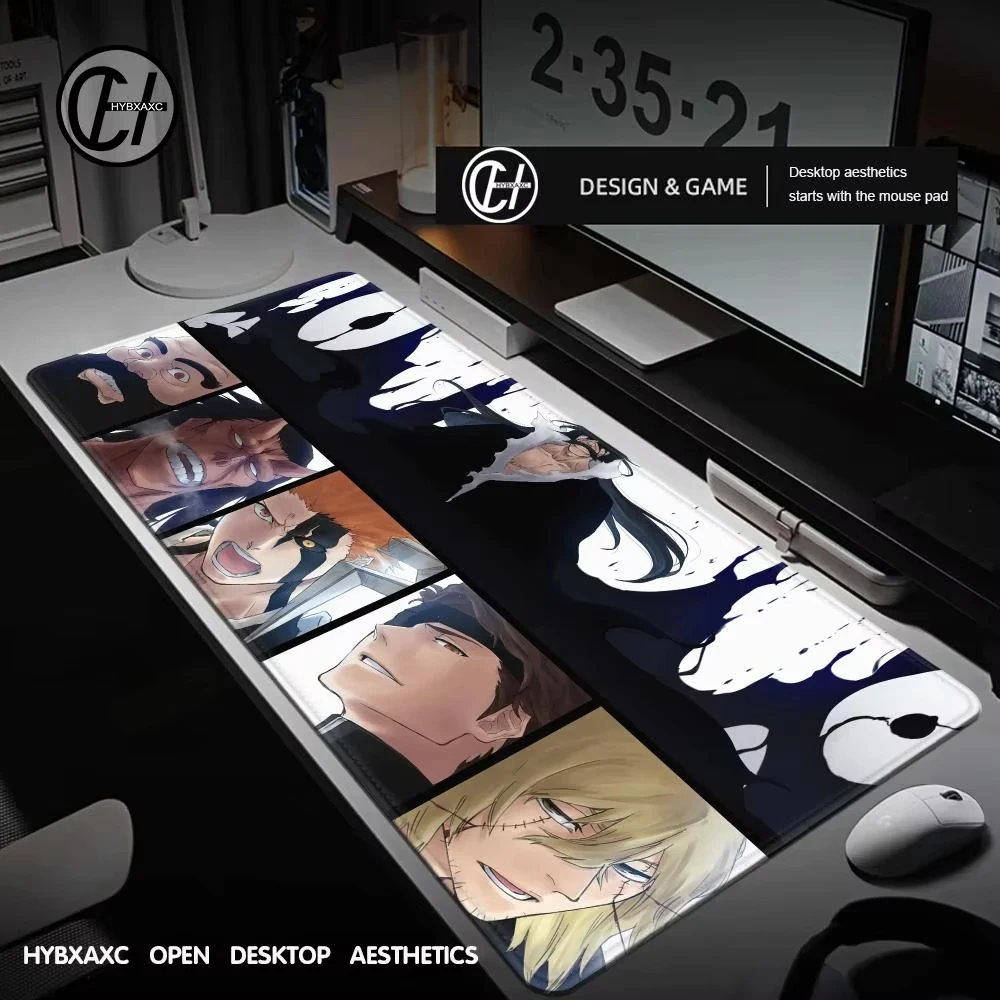 HYBXAXC Hot Anime Bleach Rubber Mouse Pad Large Mousepad Manga Panel Laptop Office Shounen Soft Table HD Printing Non-Slip Mat