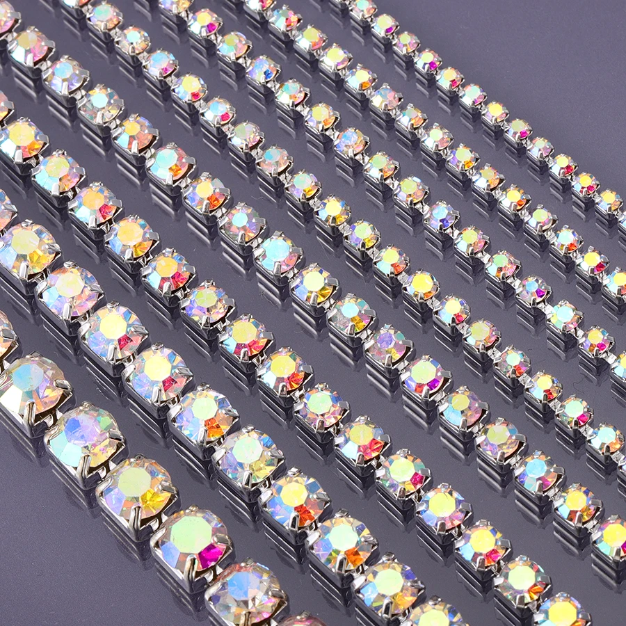 Claw Chain Glitter Crystal Strass Trim