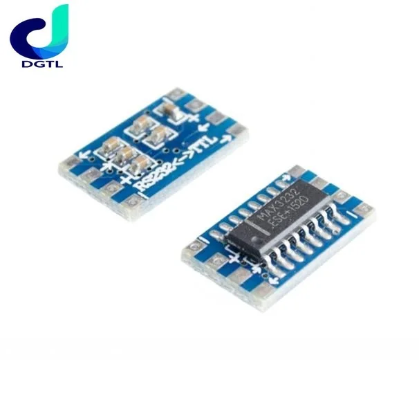 10 pçs/lote mini RS232 MAX3232 Níveis para TTL placa conversora de nível placa conversora serial