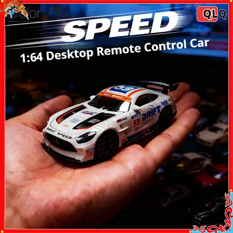 QLQ Smk 4Wd High Speed Rc Drift Car Adjustable Speed Mini Desktop Racing Vehicle Hobby Model For Adult Rc Enthusiasts