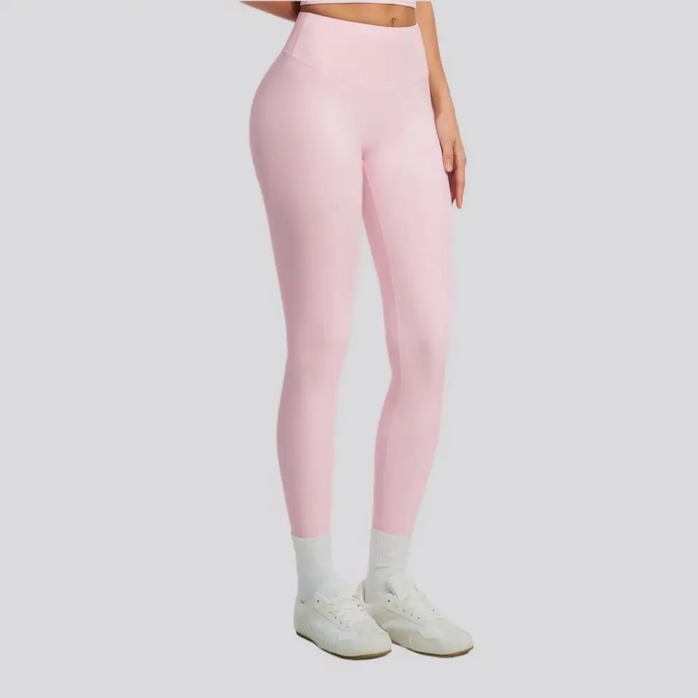 Solid Color Yoga Pants Women's High Waist Gym Fitness Tights Breathable Elastic Running Workout Leggings Female Fitness Clothing