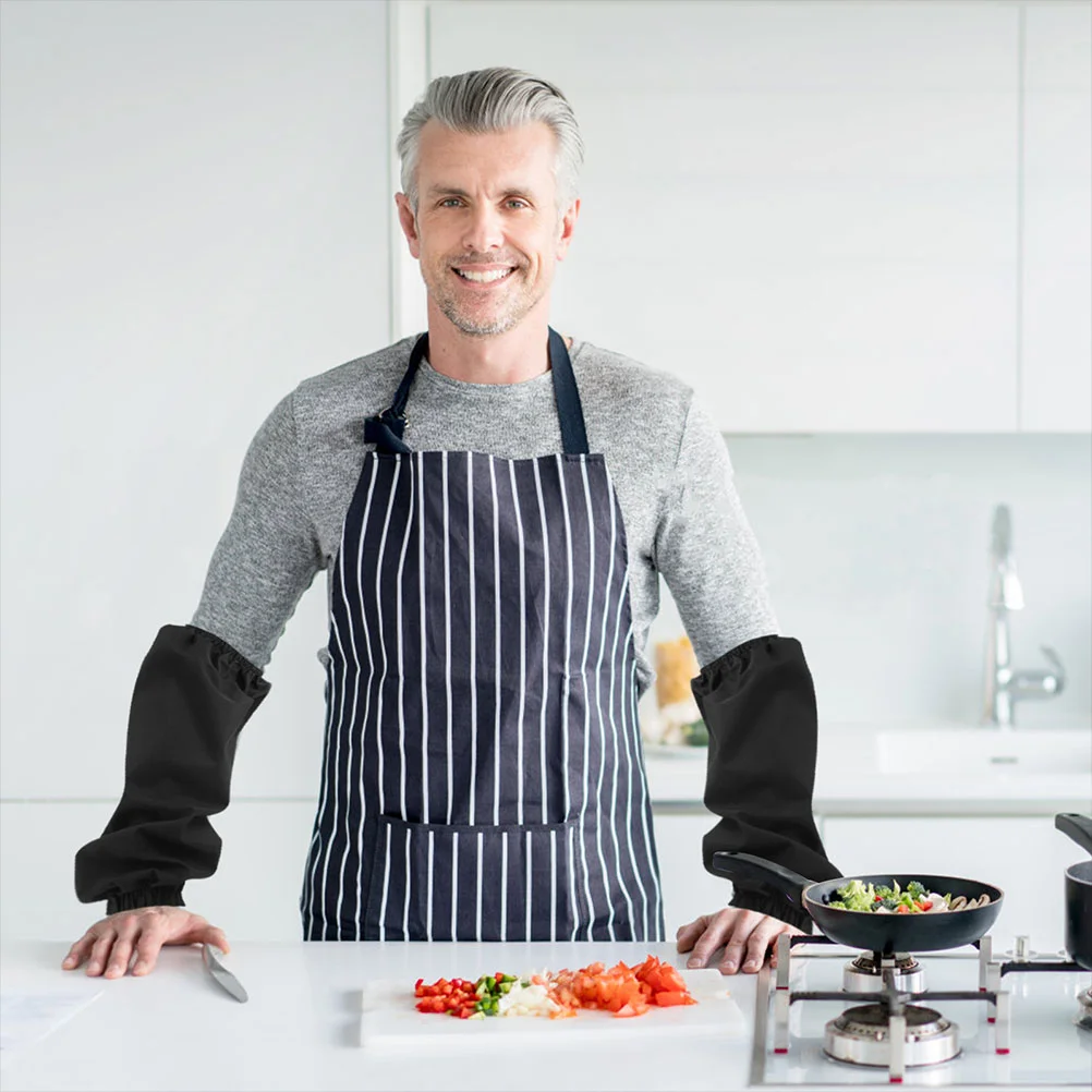 2 paires de manchons imperméables et à l'huile, bras de protection de travail, cuisine pour femmes, travaux ménagers, soudage, manchons élastiques