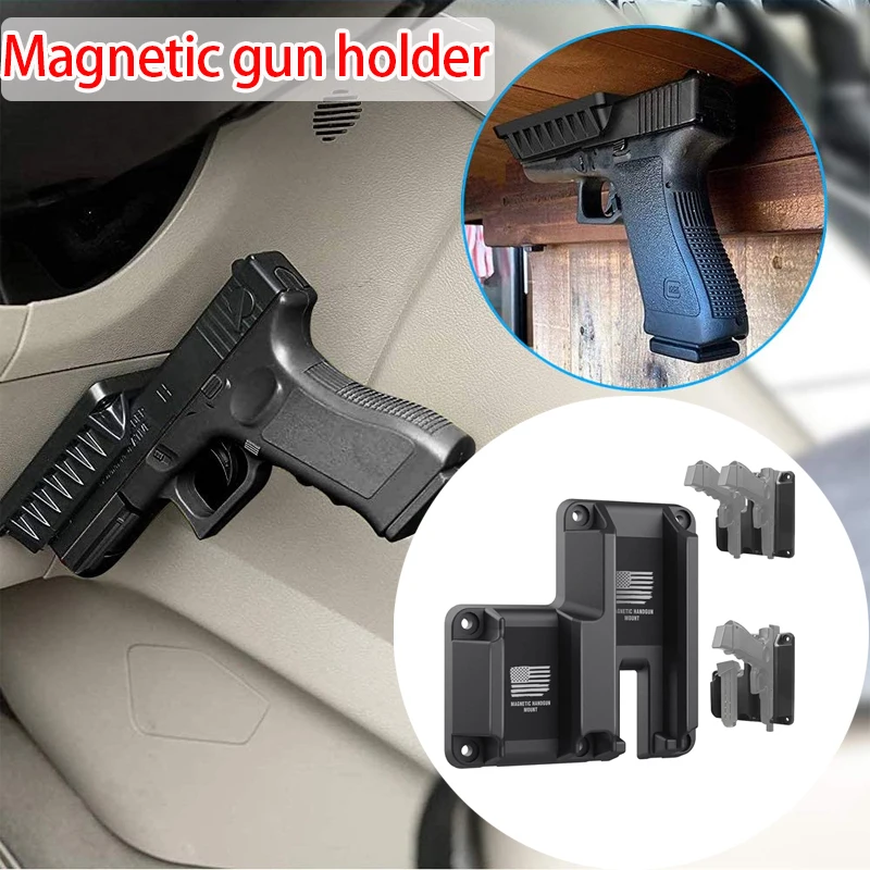 

Тактическое магнитное крепление для пистолета 2 в 1, скрытое для Glock 17 19 43X P365 Taurus G2C HQ, магнитное крепление для пистолета с резиновым покрытием, серия Buckler