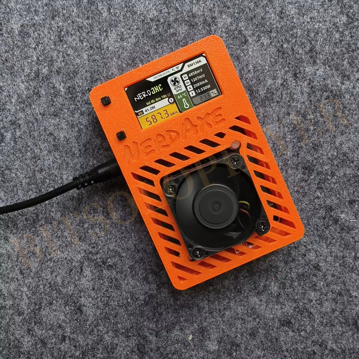 NerdAxe Bitaxe Ultra BM1366 Asic Chip 500Gh/s Full Kit With Lilygo Display Bitcoin ASIC Micro Miner Lottery Miner