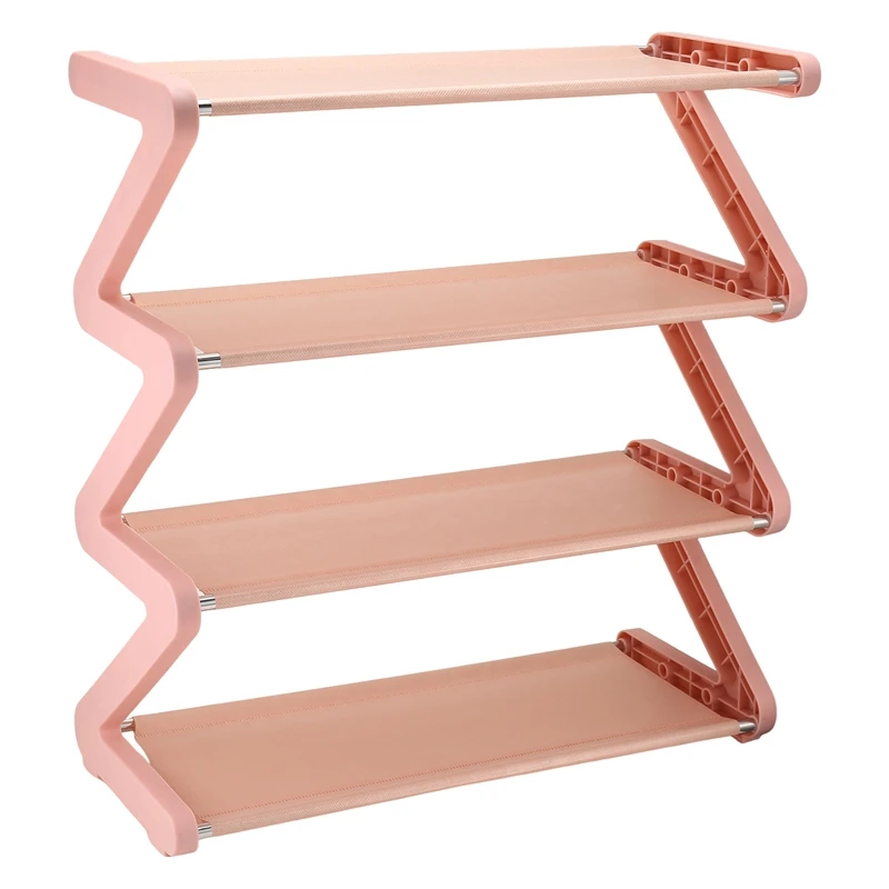 

Простая бытовая полка для обуви в форме артефакта Z-образной формы, милая полка для обуви, многослойная полка для обуви в сборе