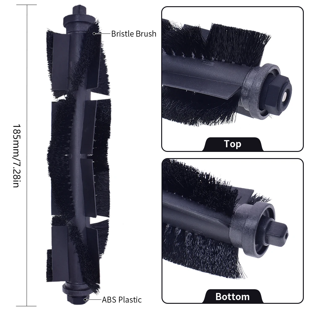 Main Roller Side Brush Compatible with TCL SWEEVA 6000 6500 Vacuum Cleaner Spare Parts Accessories Replacements