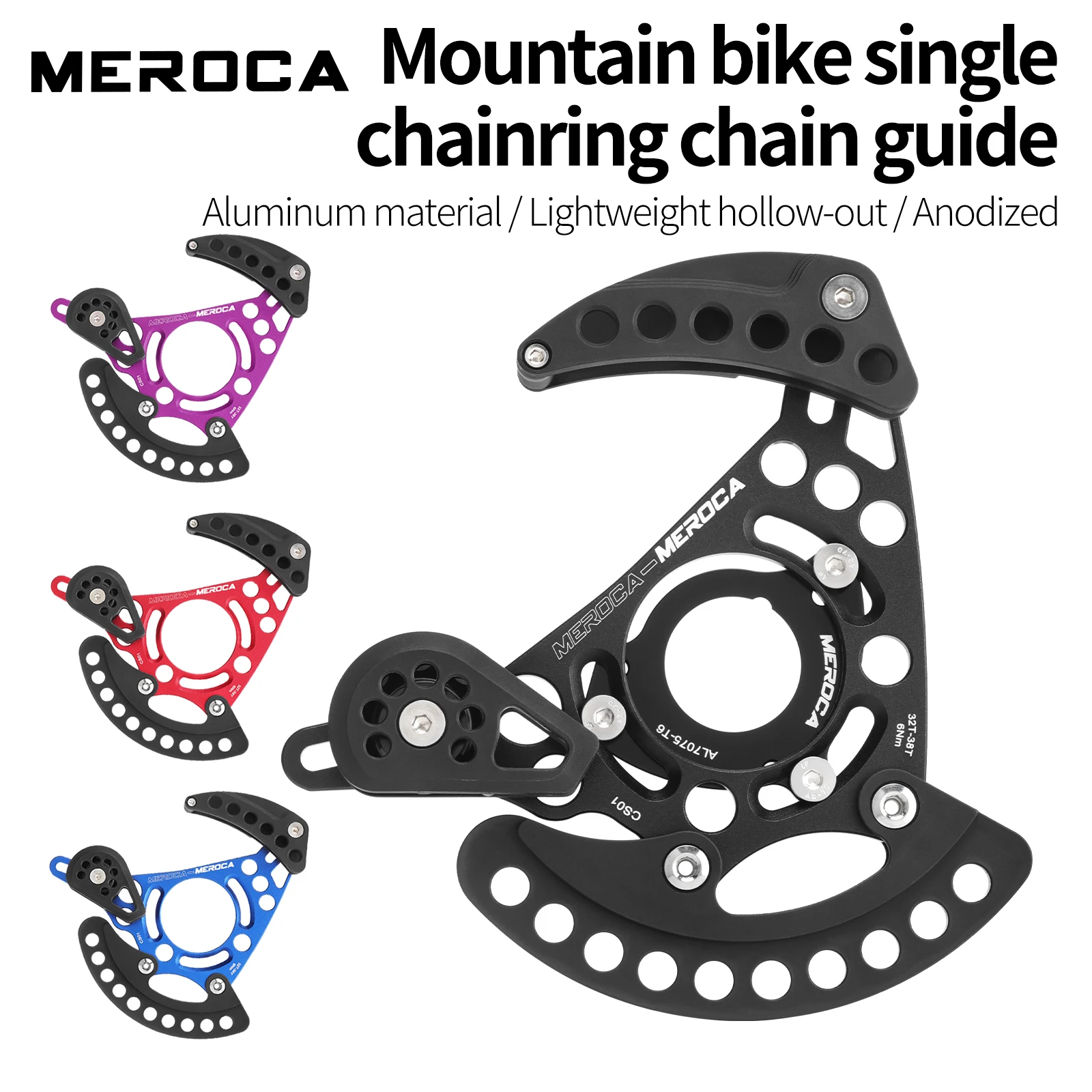 ISCG05 سلسلة دليل ISCG03 باش الحرس سبائك الألومنيوم خفيفة سلسلة واحدة 34 32 36 38 الأسنان الجبلية القرص سلسلة ضرس دليل #2