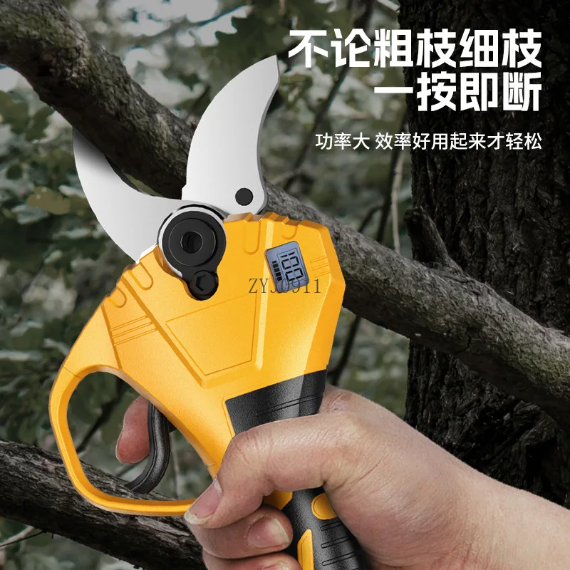 Обрезка фруктовых деревьев, толстая ветка, сбор чая, садовые ножницы, портативные перезаряжаемые электрические ножницы, садовые инструменты