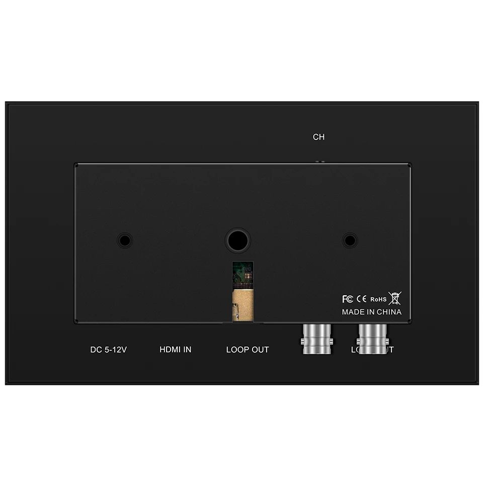 Monitor layar Video kamera 7 inci, layar Monitor Video kamera 1920x108 HDMI SDI DC Output Input untuk DSLR Camcorder