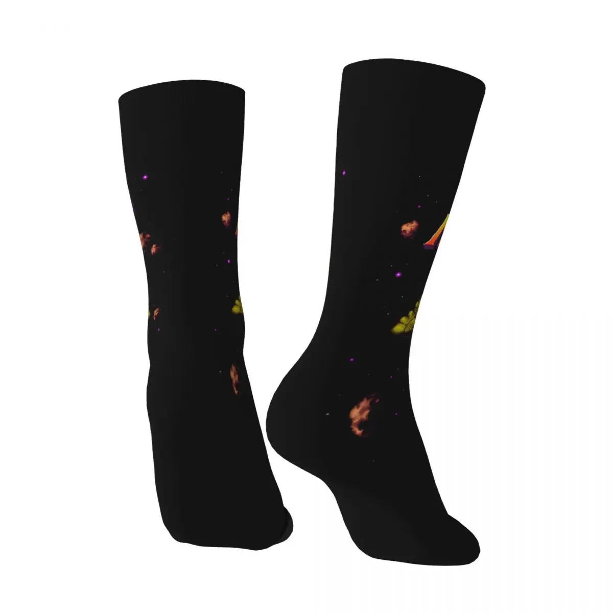 Funny Crazy Sock for Men Tremendous Hip Hop Vintage Super Metroid Happy Quality Pattern Printed Boys Crew compression Sock