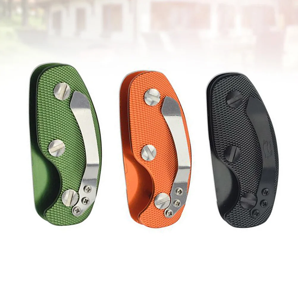 3 قطعة حامل سبائك الألومنيوم مع مشبك منظم المفاتيح المدمجة لمفاتيح السيارة فوب المضادة للخدش حلقة مجلد المفاتيح المتينة