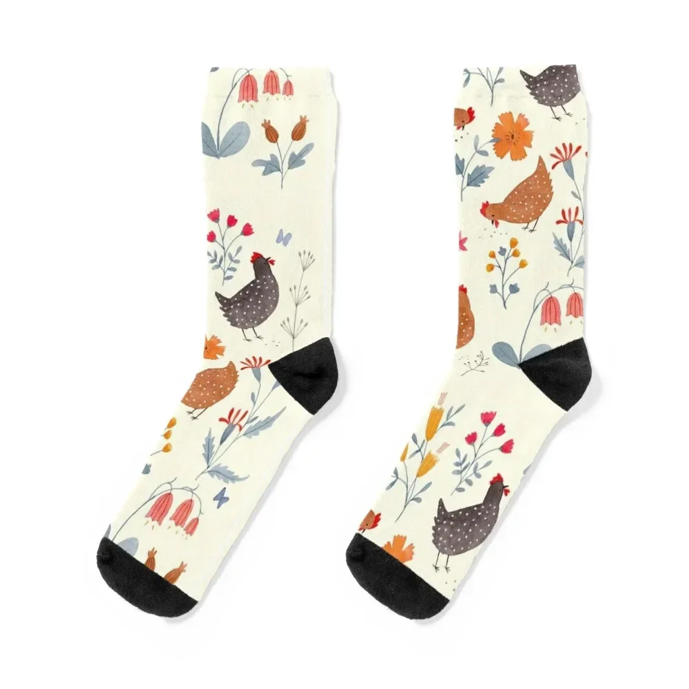 

Chicken Lover Socks football Antiskid soccer designer new year Socks Girl Men's