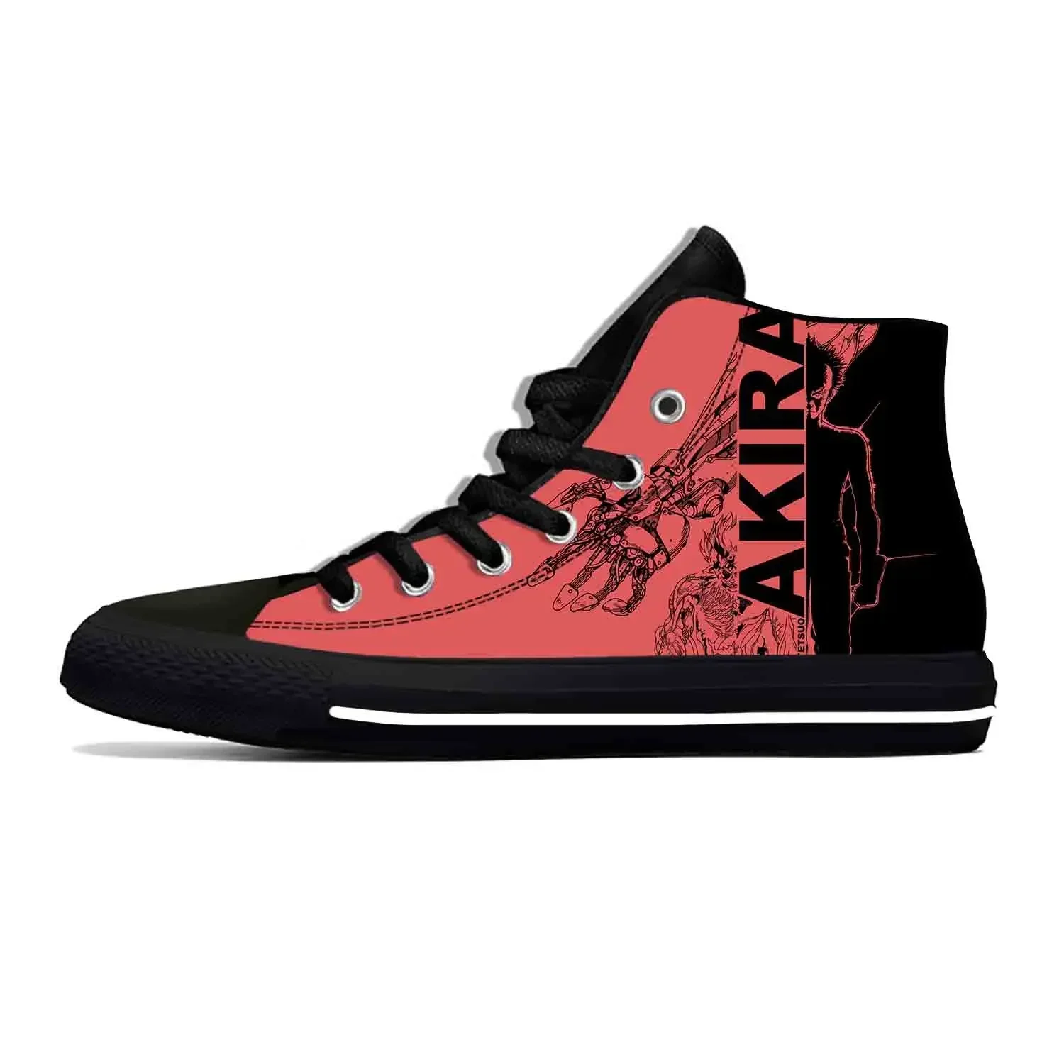 Japanese Anime Manga Cartoon Comic Akira Fashion Casual Cloth Shoes High Top Lightweight Breathable 3D Print Men Women Sneakers