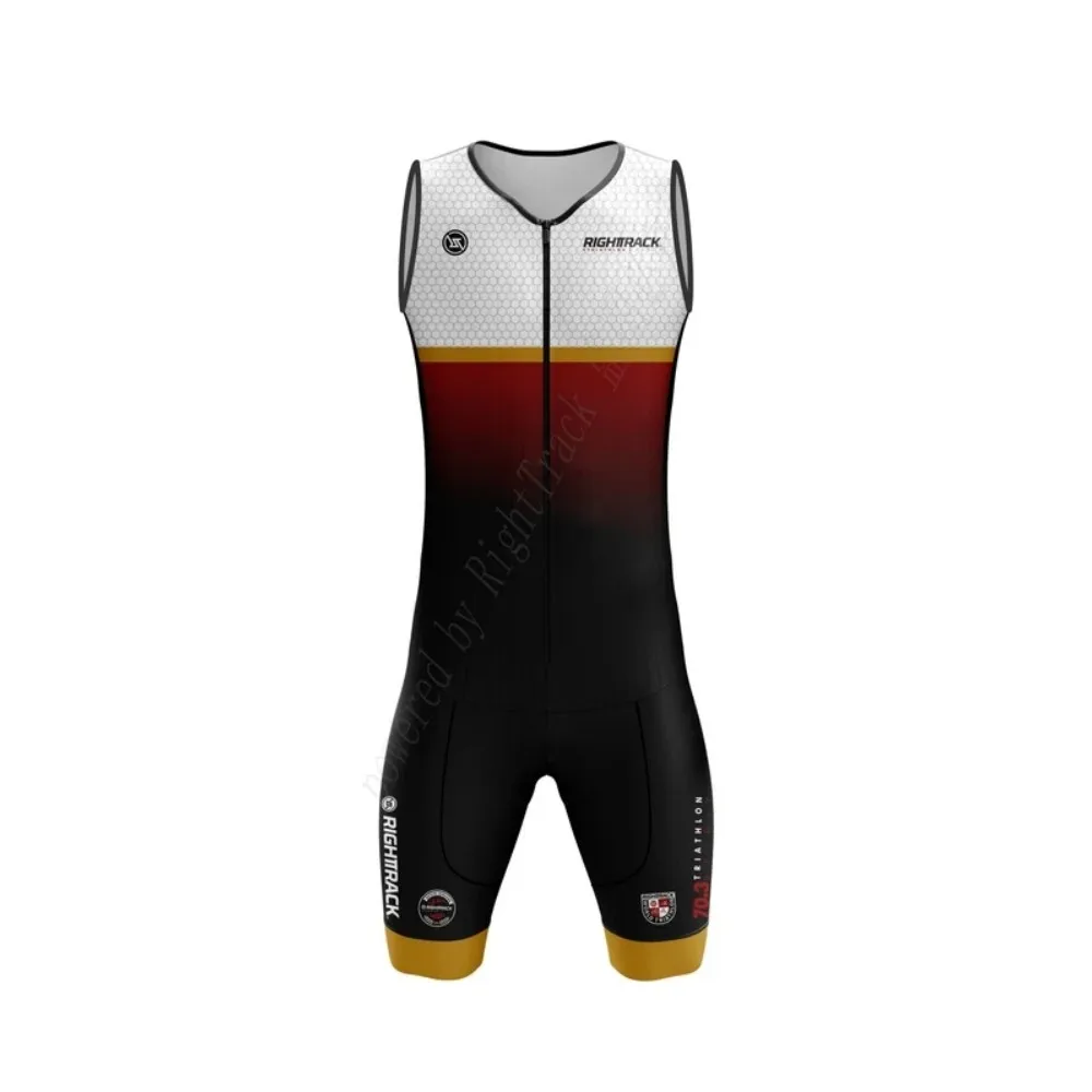 2024 New Mens senza maniche Triathlon Race abbigliamento Roupa De Ciclismo Masculino Cycling Skinsuit Pro Team Swim/Run/Cycle body