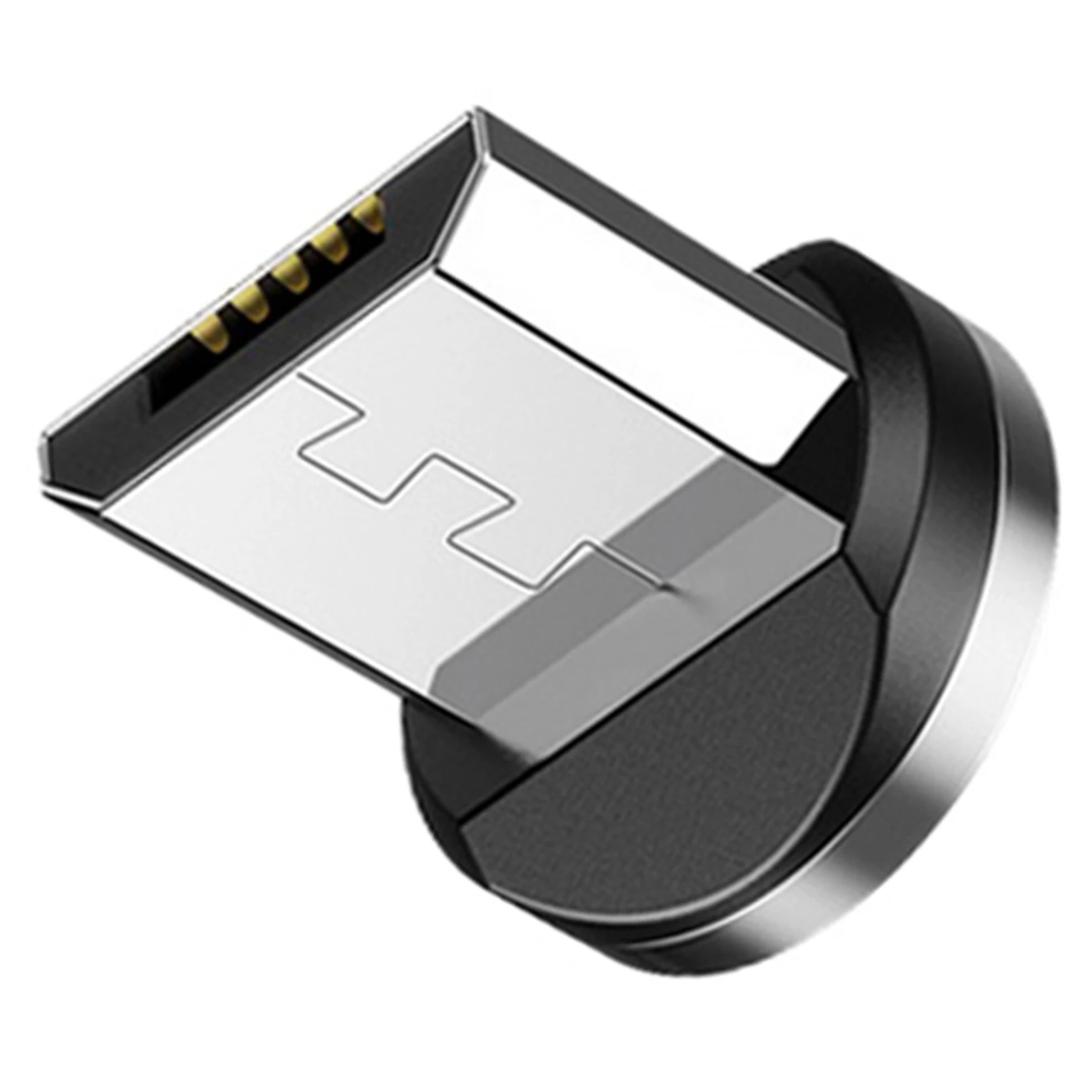 

Daily 5X Round Magnetic Cable Plug Phone Android Magnet Charger Plug Micro-USB Fast Charging Adapter