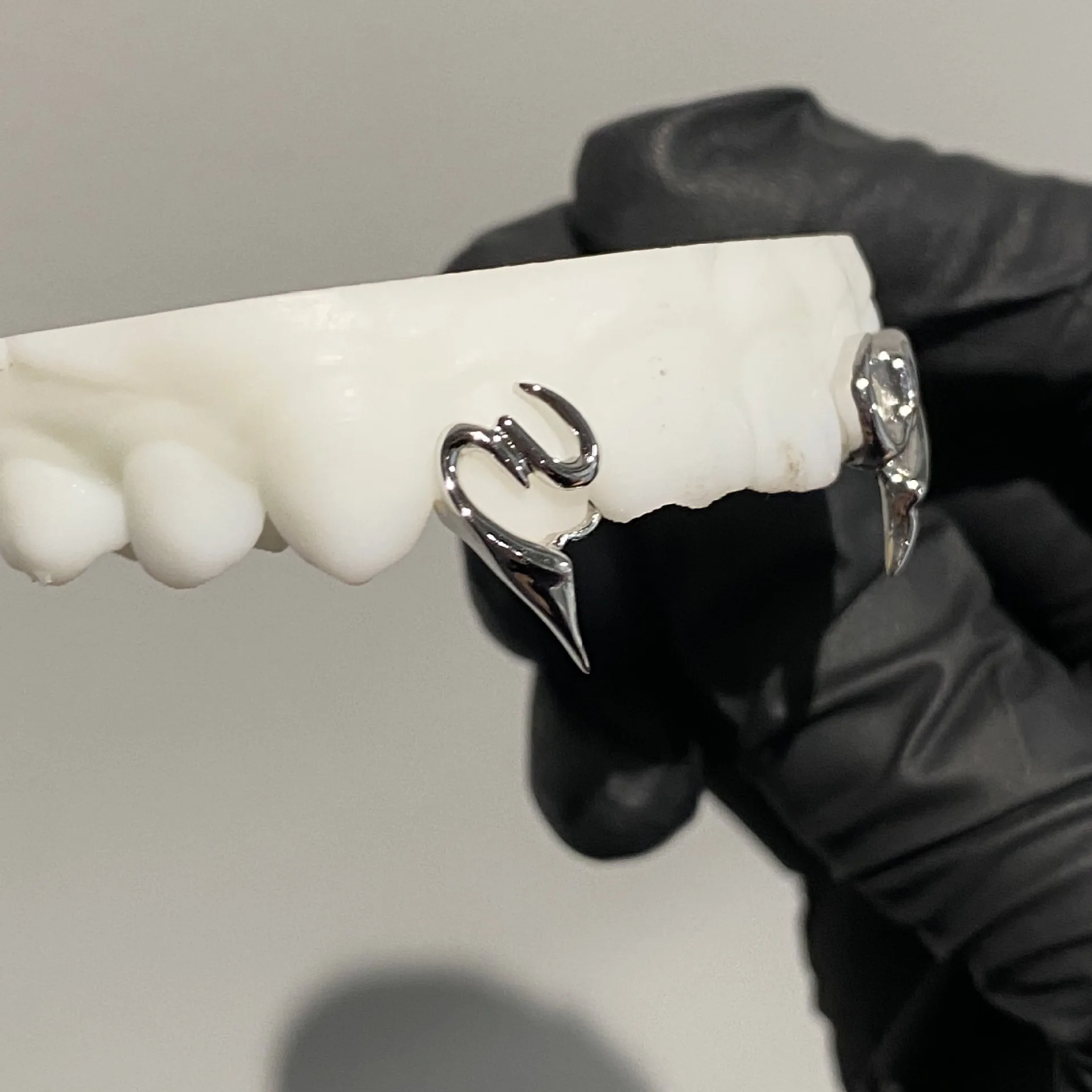 Y2K Style Teeth 925 Silver Fangs Halloween Atmosphere Teeth