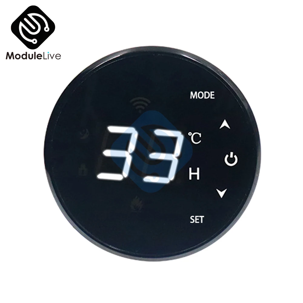 

Smart Touch Thermostat LCD Screen Water Heating Electirc Floor Heating Water Gas Boiler Temperature Controller with Remote