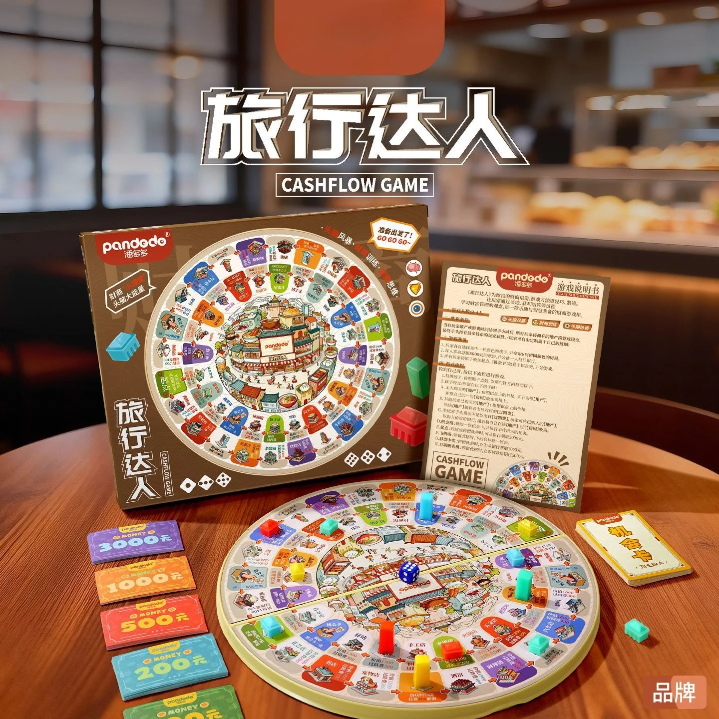 Parent-child Interactive Board Game Travel Expert Rich Guochao Flying Chess Party
