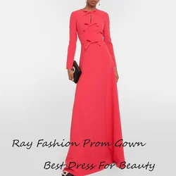 Ray Evening Dress Sexy فستان حفلة موسيقية Elegant Bow High Neck A-Line Formal Christmas Cap Sleeve Cocktail Prom Gown For Women