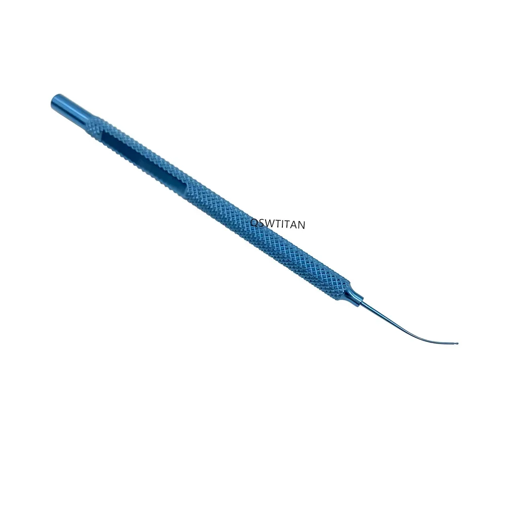 Ophthalmic Koch Nucleus Spatula Hook With Notches Titanium Eyes hook Microsurgical Instrument