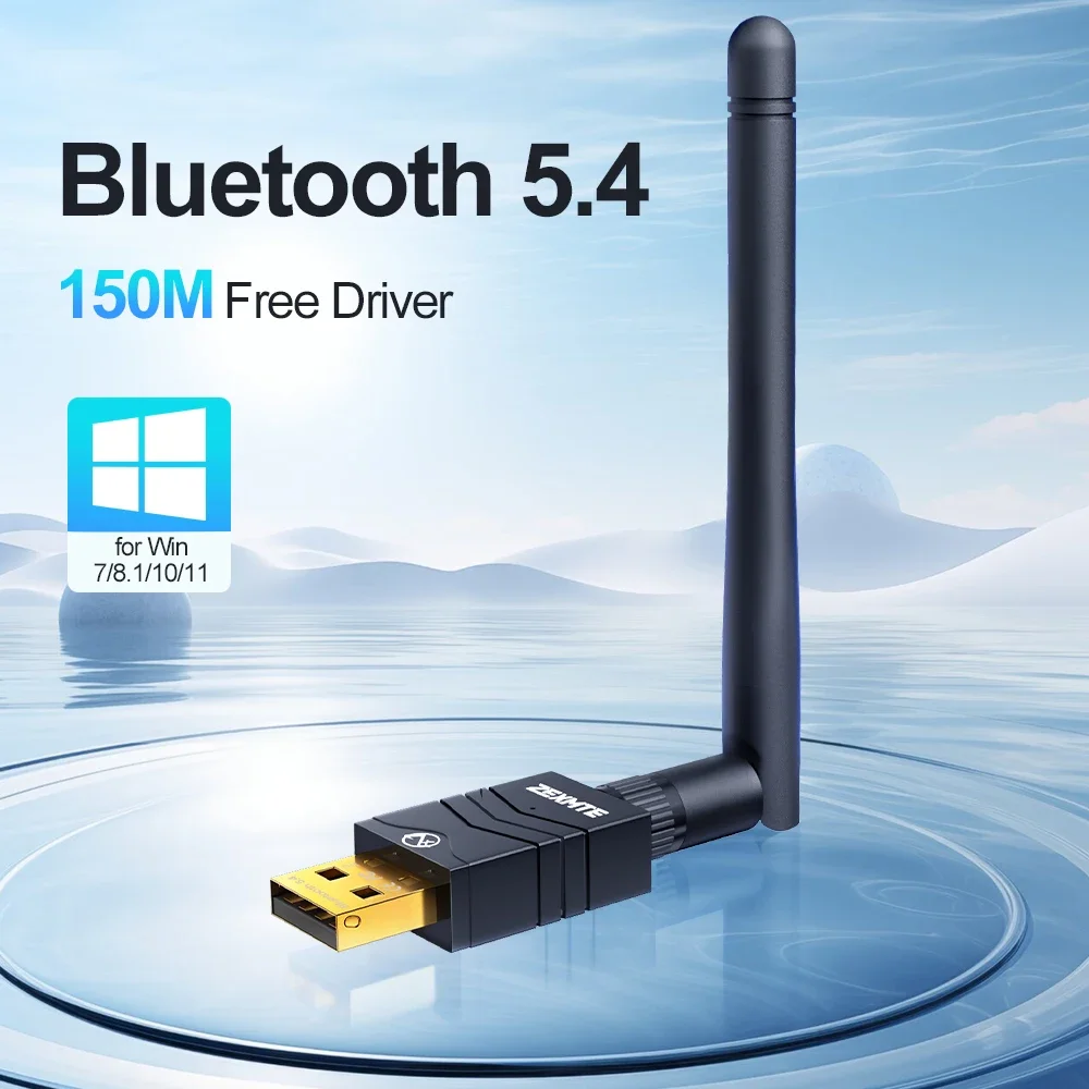 

150 м Bluetooth 5,4 адаптер USB Bluetooth Dongle драйвер бесплатно для Windows 11/10/8.1 мышь клавиатура аудиоприемник передатчик