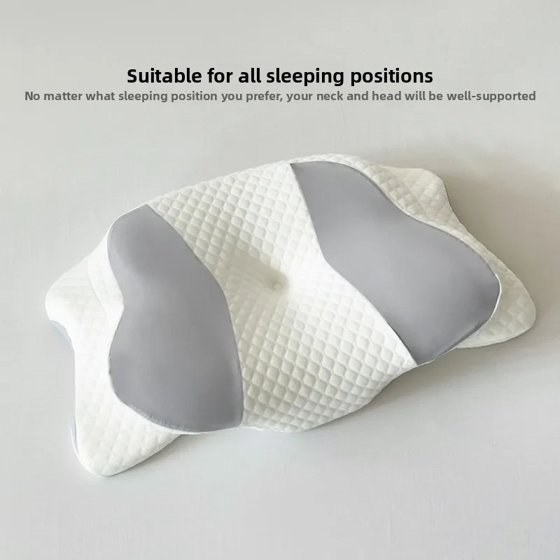 

Ergonomic Pain Relief Pillow Memory Foam Cervical Pillow-Neck And Shoulder Support For Side Back Stomach Sleepers