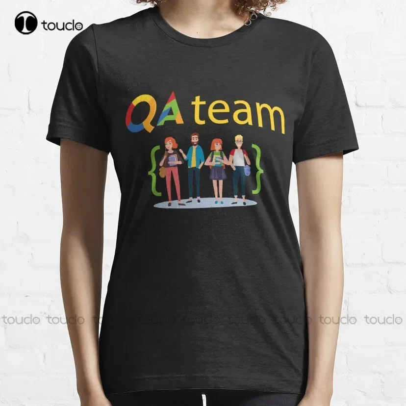 Qa Team,  Qa Engineer, Quality Assurance T-Shirt Sleep Shirt Creative Funny Shirt Digital Printing Tee Shirt Christmas Gift New