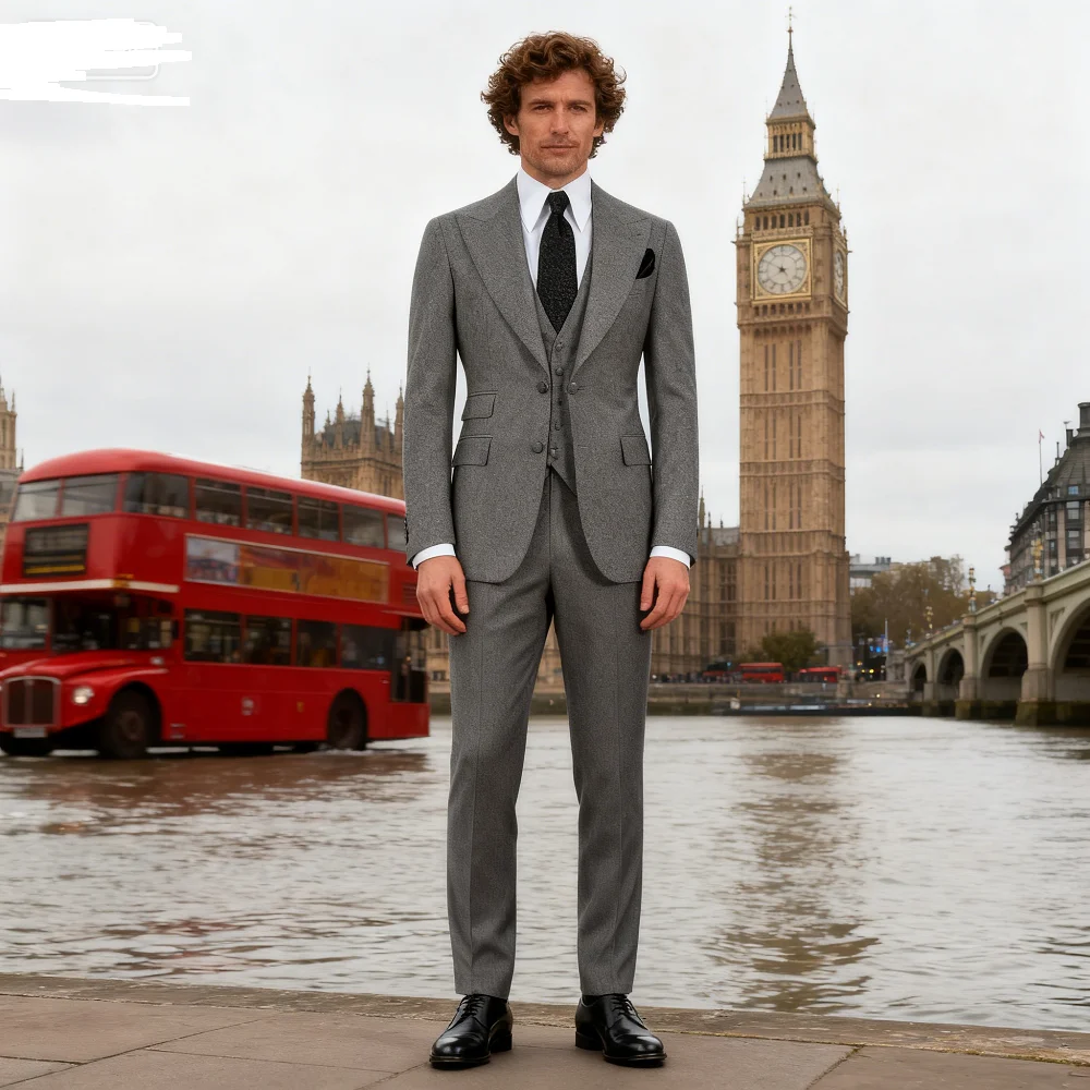 

Men's Wedding Tuxedos with Notched Lapels Single Breasted Luxury Men's Clothing Dance Dress Complete Costume Fantasy