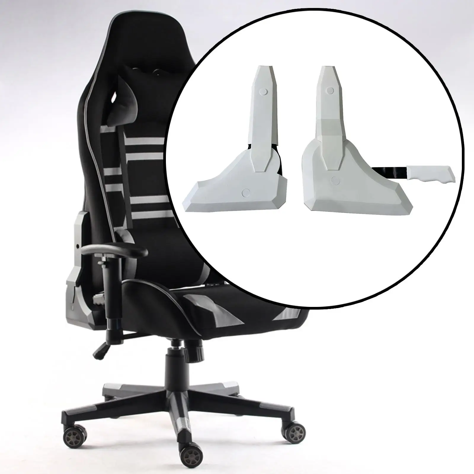 2Pcs Gaming Chair Angle Adjuster Durable Sturdy Replacement High Back Swivel Computer Desk Chair Angle Adjuster for Office Chair