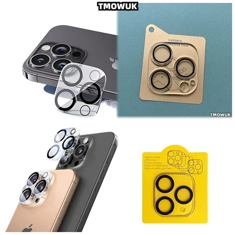 

​ ​ Декоративная крышка для камеры с золотым кольцом для iPhone 16 Pro Max, iPhone 15, 14, 13, 14 Plus, 11, 12, 13 Mini, модная ​ ​