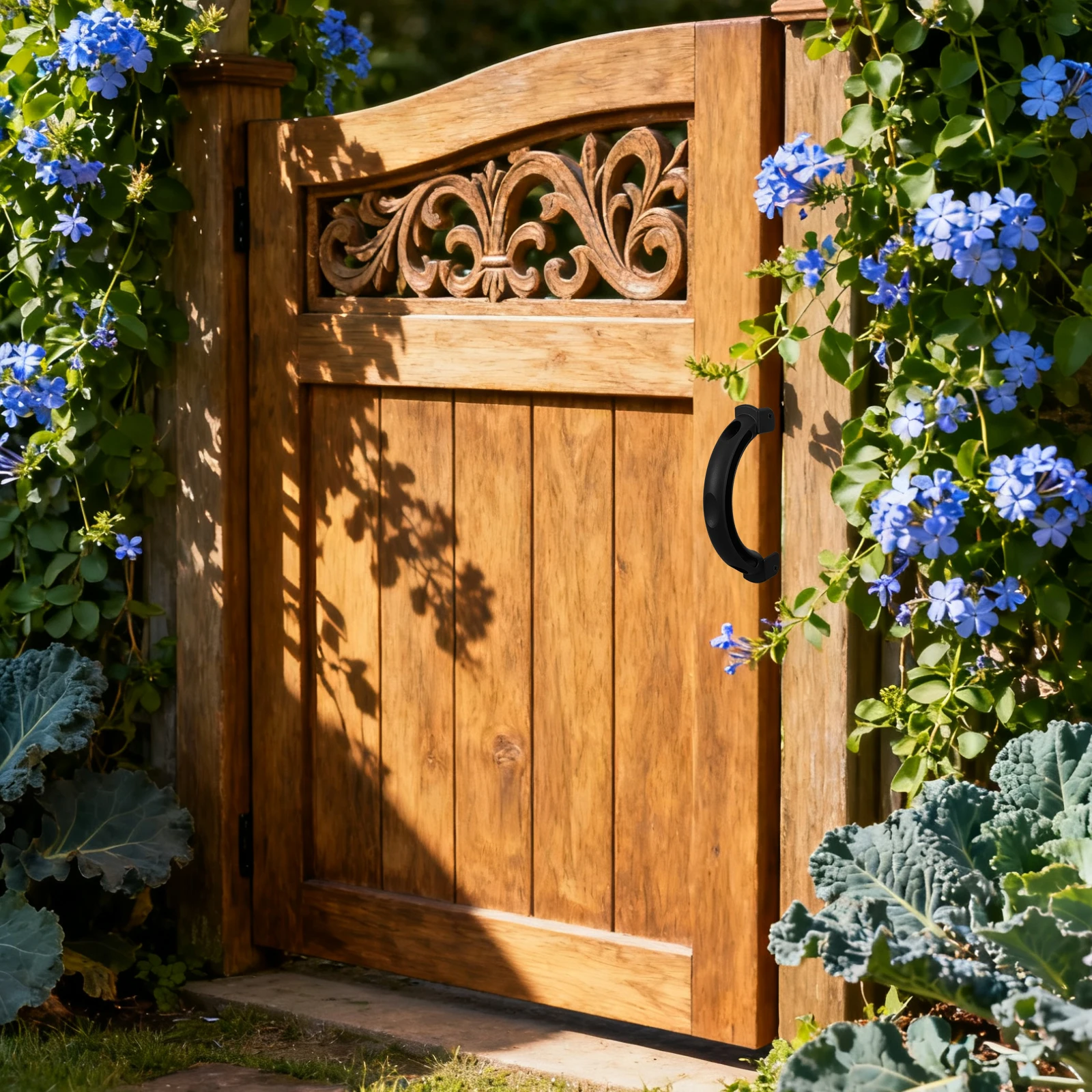 

2pcs Nylon Gate Handle Heavy Duty Black Door Pull For Wooden Pvc Metal Doors Shed Barn Garage Fence Outdoor Use Sliding Barn