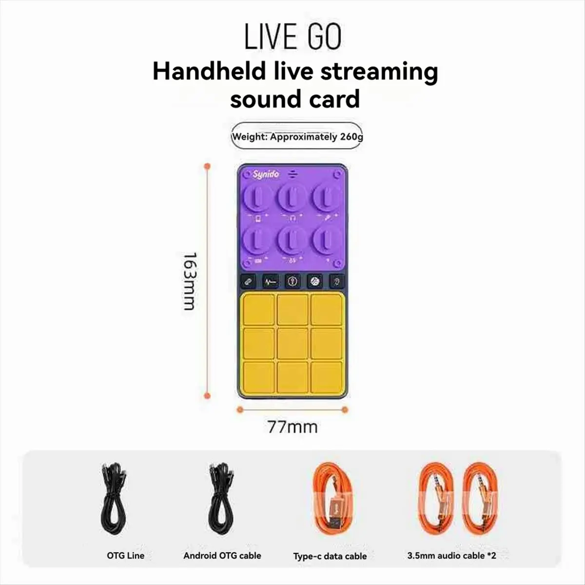 Mobile Phone Live Broadcast Sound Card Live Streaming Host Singing Handheld