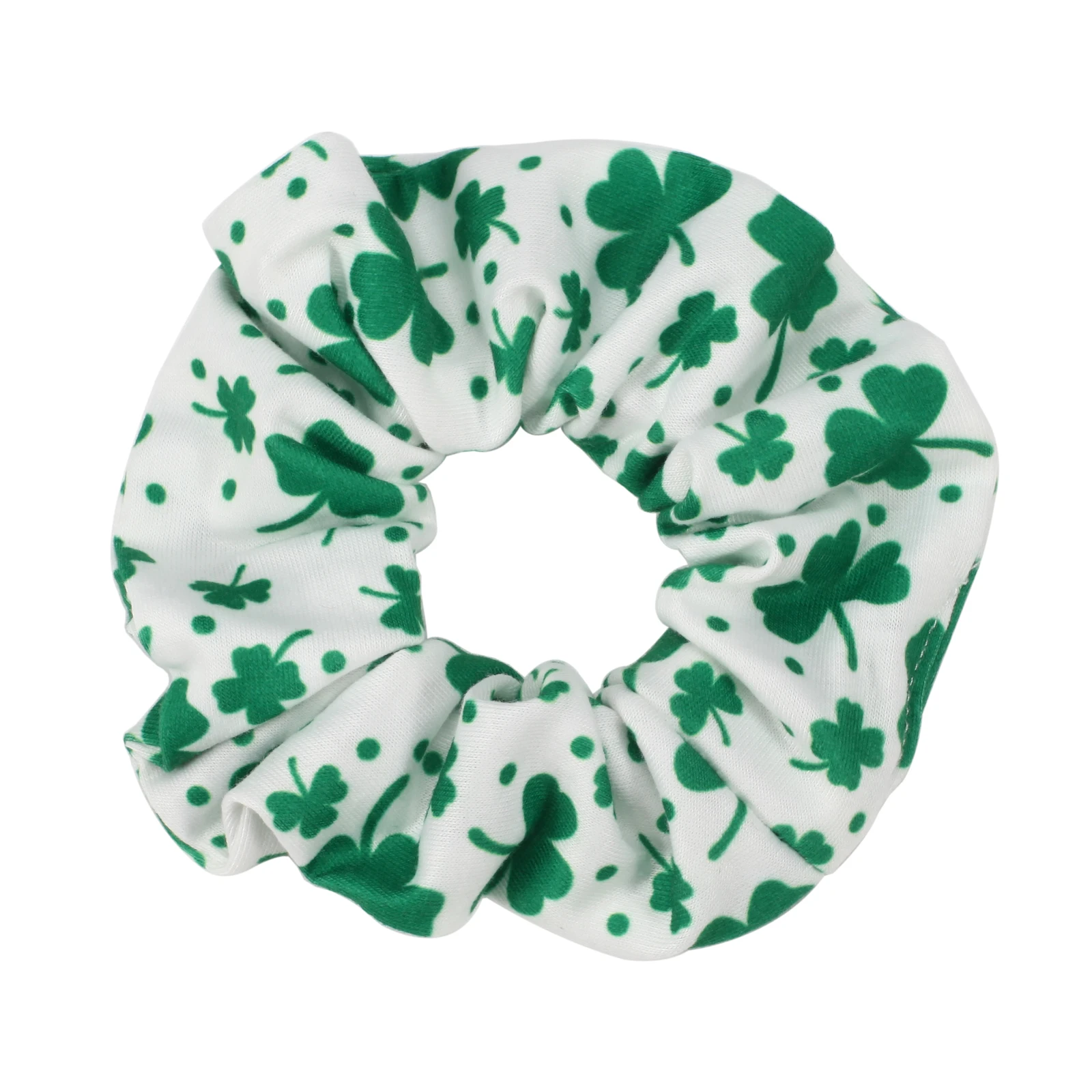 St. Patrick's Day Hair Scrunchies for Women Girls Love Green Shamrock Elastics Hair ties Hair Accessories Irish Lucky Clover Par