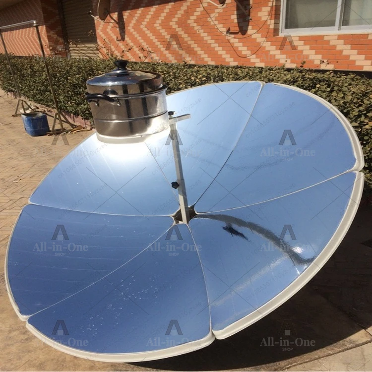 Portable Foldable Solar Cooker Stove - Compact for Camping & Emergency, Parabolic Reflector for Fast Boiling, No Fuel Needed