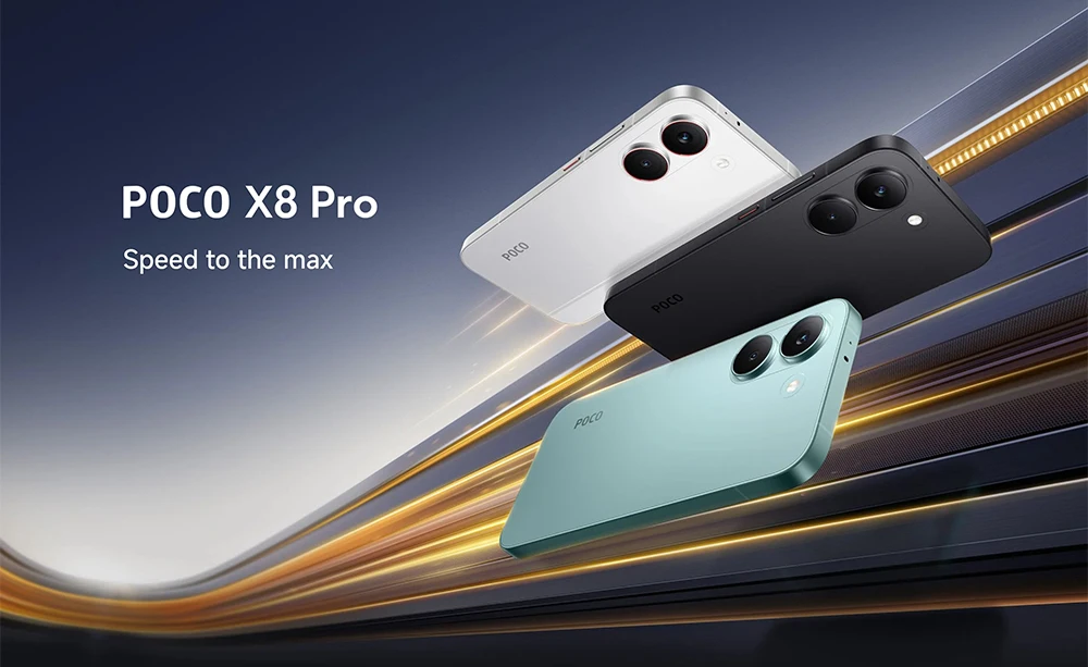 Global Version Poco X8 Pro 8Gb 256Gb Mobile Phones 1.5K 120Hz Ultra Bright Amoled Display 50Mp High Resolution Cellphones