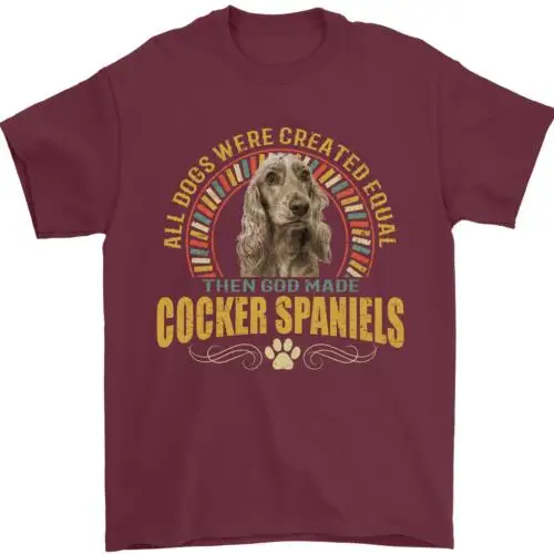 A Cocker Spaniel Dog Mens T-Shirt 100% Cotton