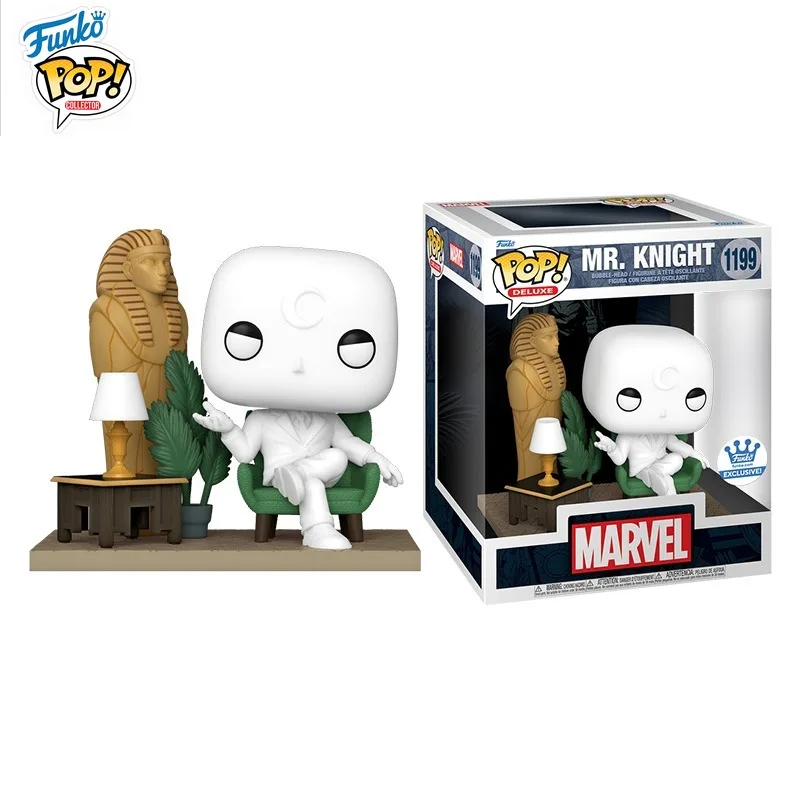 In Stock FUNKO POP Original Marvel Comics Moonlight Knight Ordinary Hidden Activated Figure Model Collection Holiday Gifts - Image 6