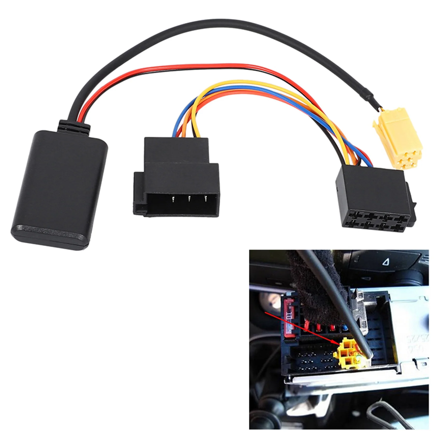 Customer Favorite Car Bluetooth AUX Cable Adapter For Fiat Grande Punto Alfa Romeo Stereo MINI 6Pin Bluetooth Module Adapter