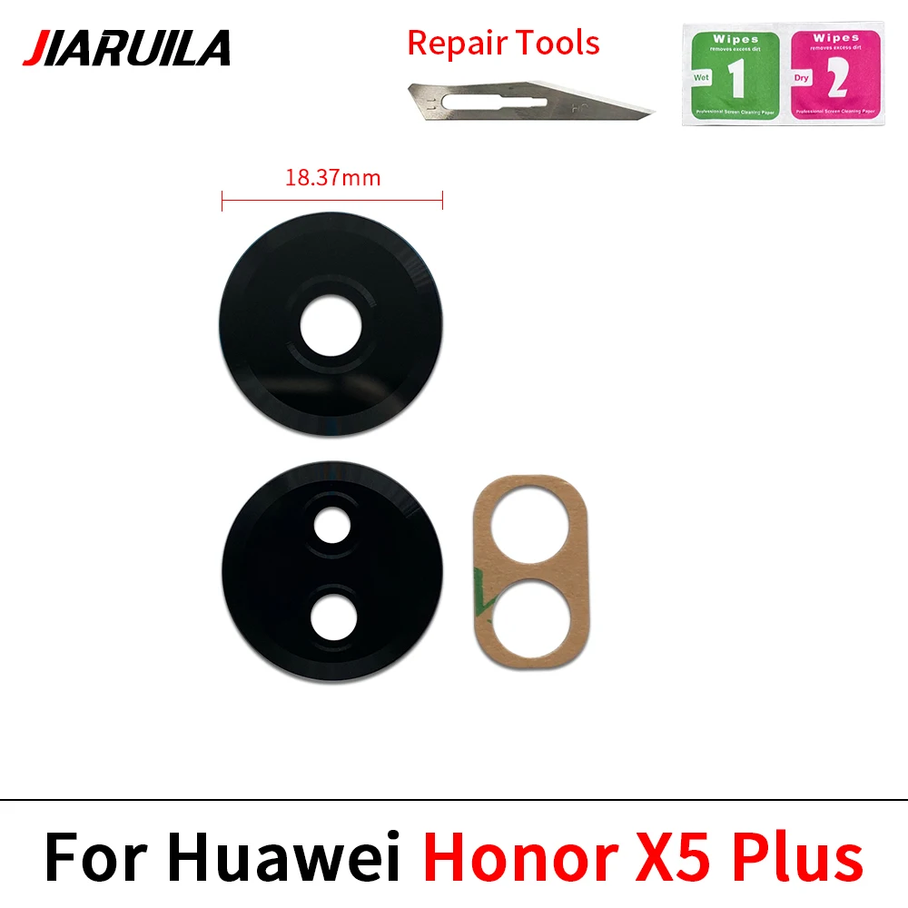 

New Camera Glass Lens For Huawei Honor X6 X6B X6S X8 5G Rear Back Camera glass Lens With Glue Adhesive