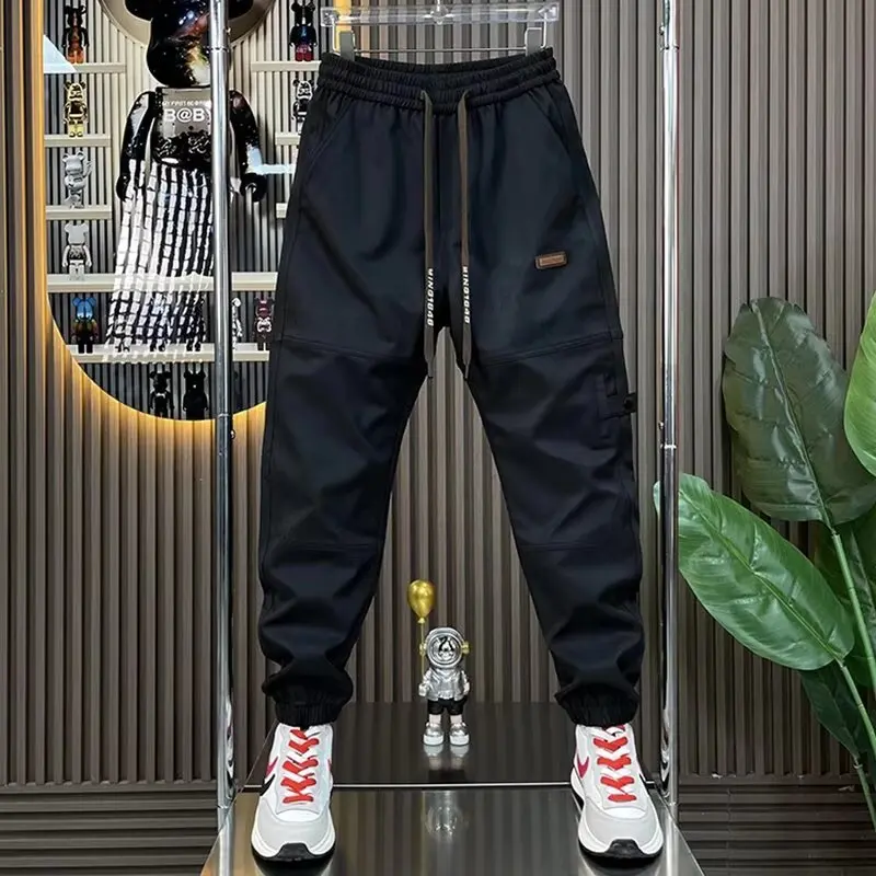 Autumn Men\'s Trend Joggers High Street Sports Trousers 9-Minute Sweatpants Fashionable Men\'s Clothing 2024 Streetwear Men