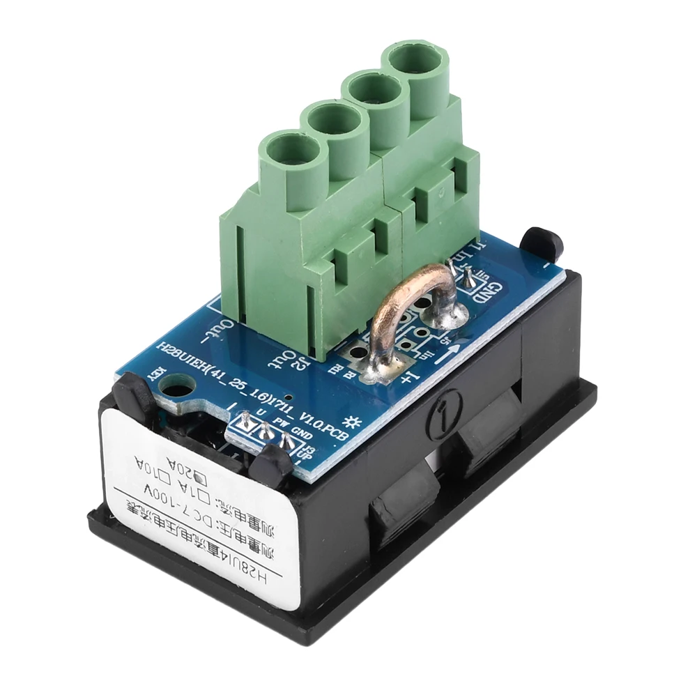 Imagem -06 - Voltímetro Digital e Amperímetro com Display Led Duplo Medidor de Tensão e Corrente Detector e Testador Bits Amp dc 7100v 20a 50a 028
